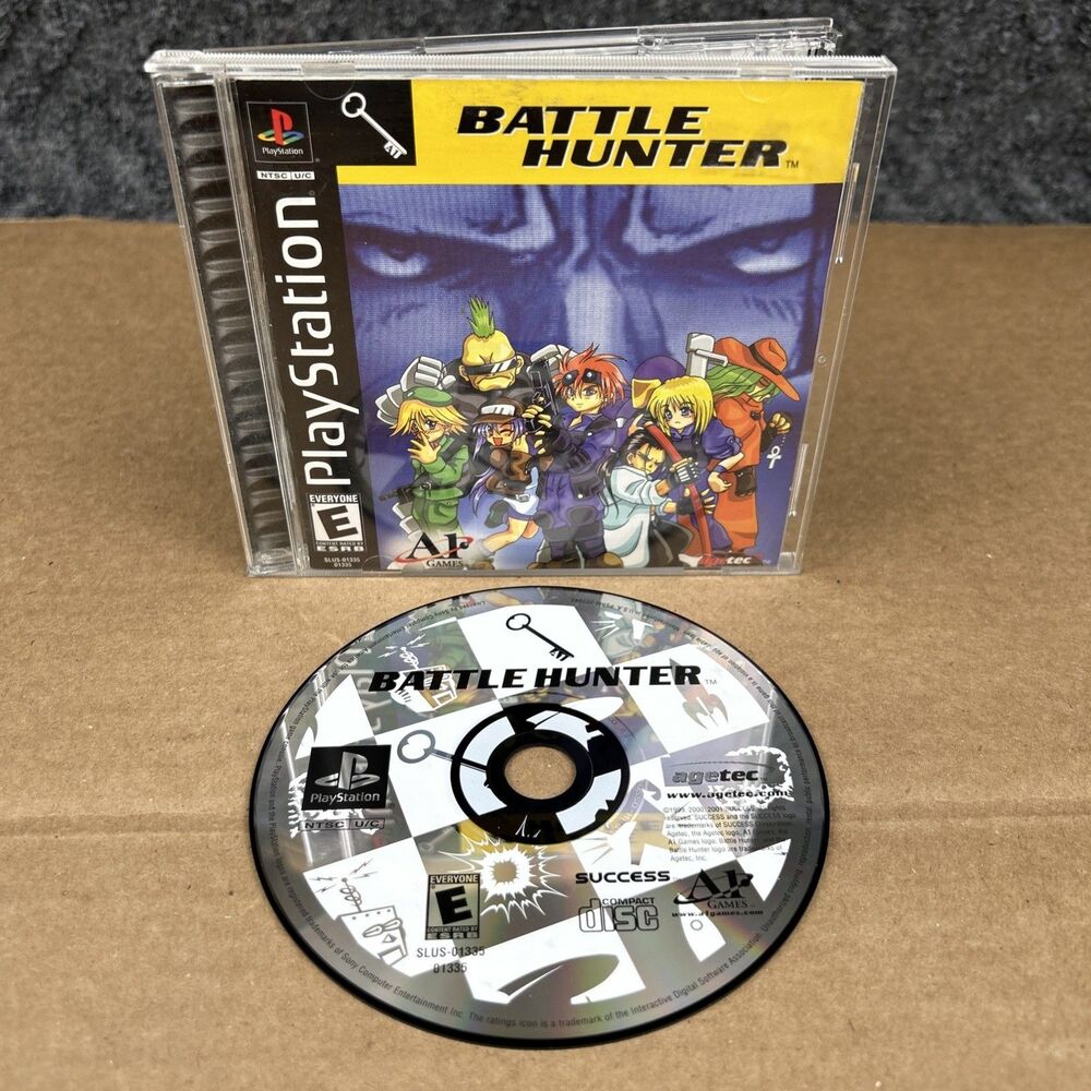 Battle Hunter Sony PlayStation 1, 2001, Complete with Manual + Registration